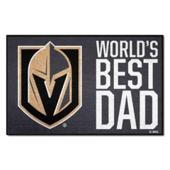 Vegas Golden Knights Starter Mat Accent Rug - 19in. x 30in. World's Best Dad Starter Mat