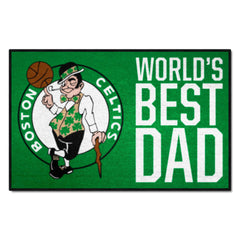 Boston Celtics Starter Mat Accent Rug - 19in. x 30in. World's Best Dad Starter Mat - Boston Celtics