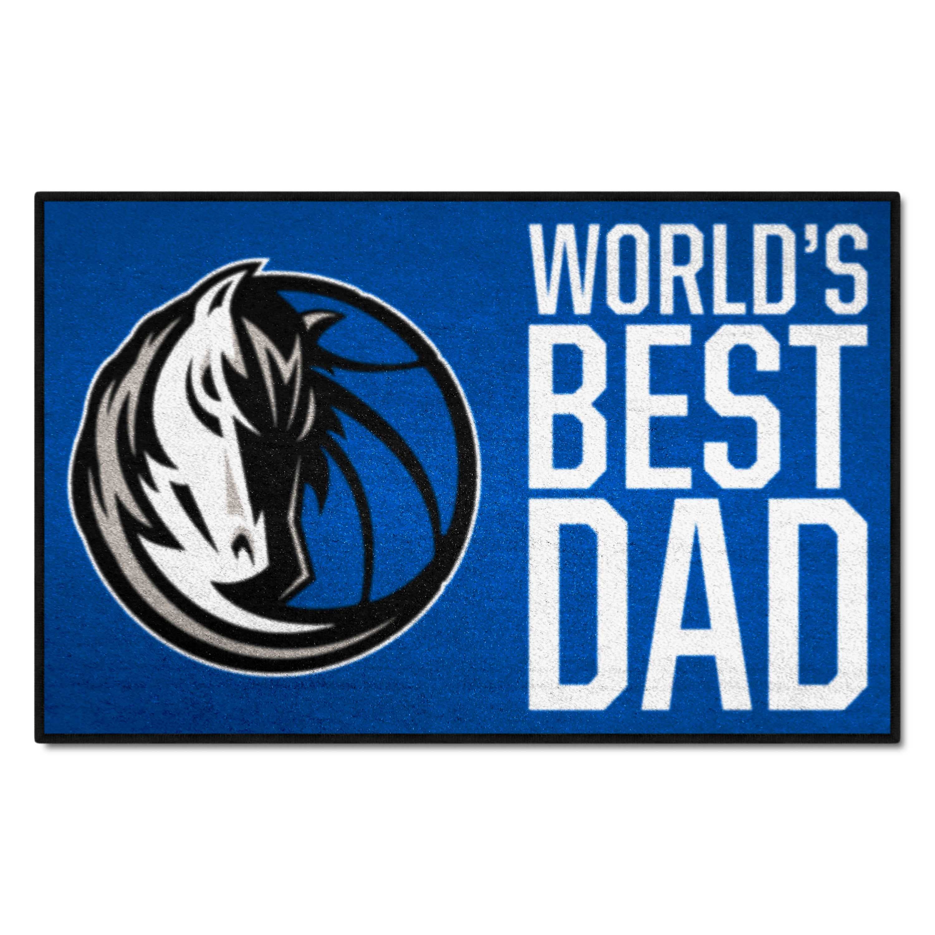 Dallas Mavericks Starter Mat Accent Rug - 19in. x 30in. World's Best Dad Starter Mat - Dallas Mavericks