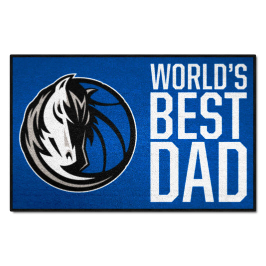 Dallas Mavericks Starter Mat Accent Rug - 19in. x 30in. World's Best Dad Starter Mat - Dallas Mavericks