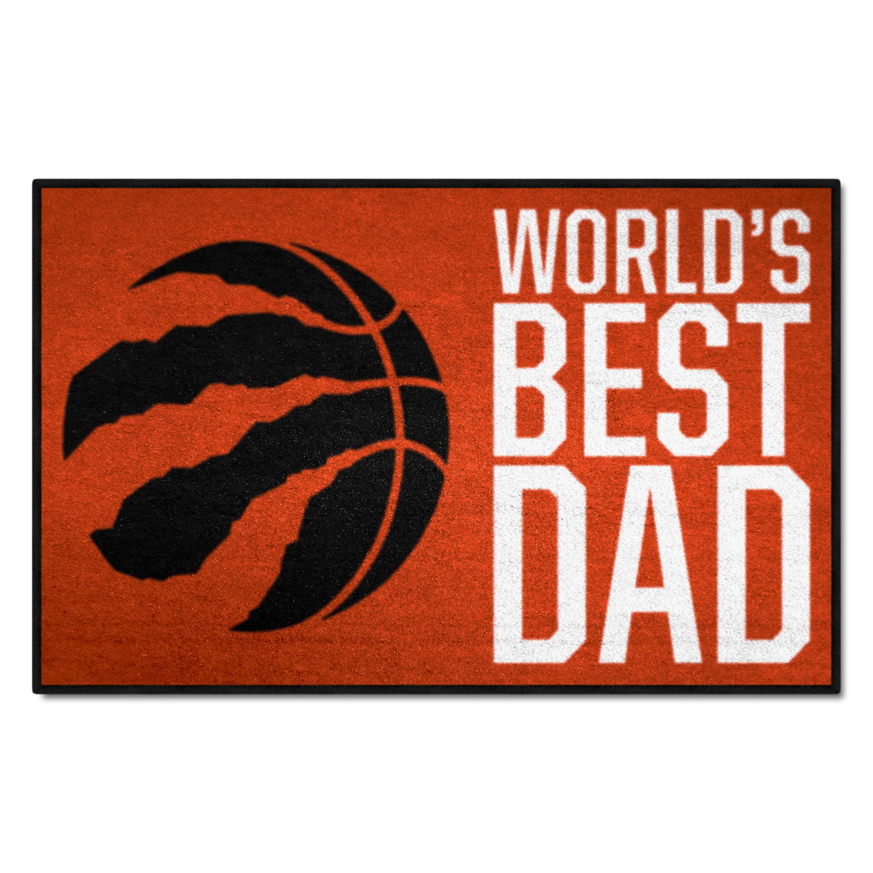 Toronto Raptors Starter Mat Accent Rug - 19in. x 30in. World's Best Dad Starter Mat