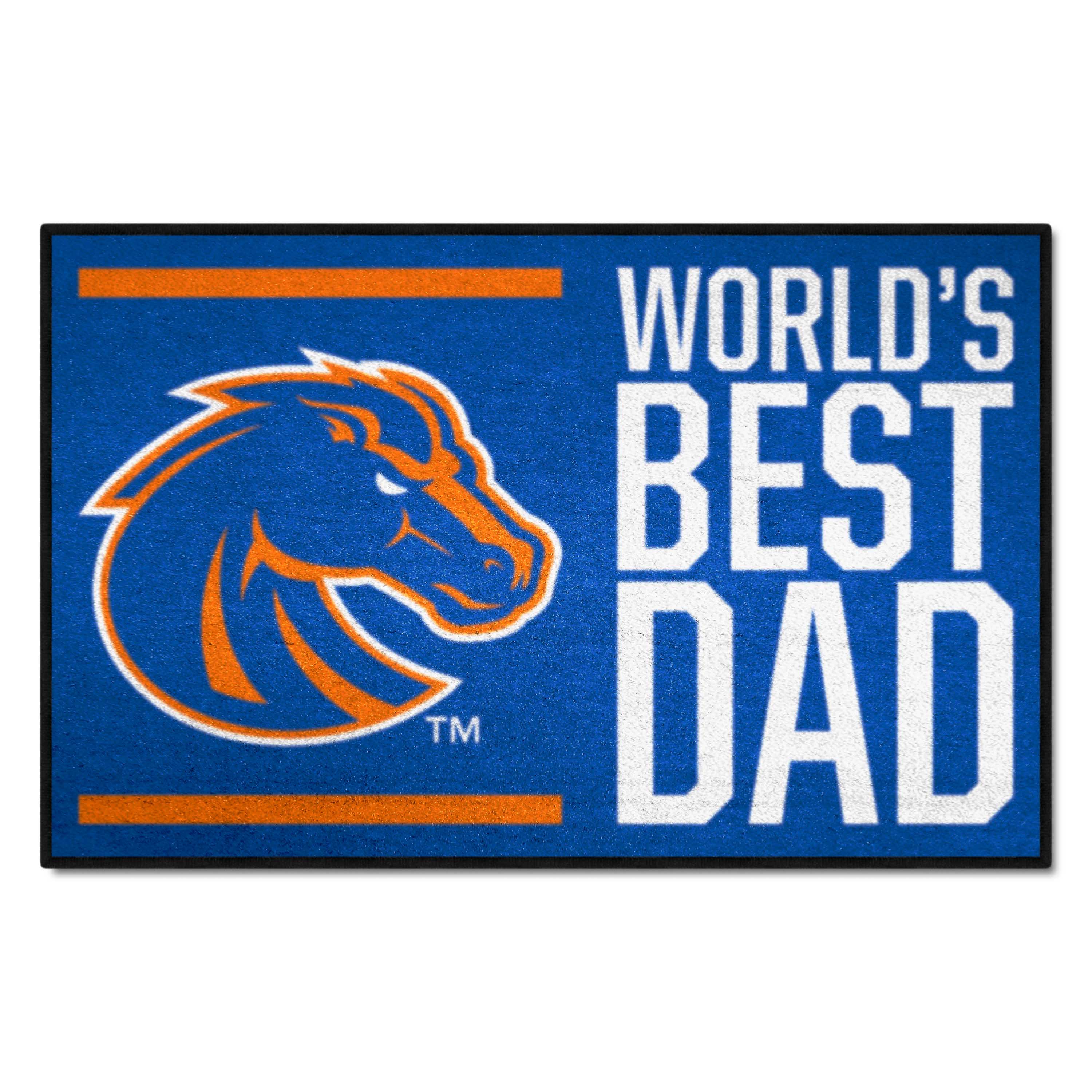 Boise State Broncos Starter Mat Accent Rug - 19in. x 30in. World's Best Dad Starter Mat