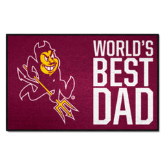 Arizona State Sun Devils Starter Mat Accent Rug - 19in. x 30in. World's Best Dad Starter Mat