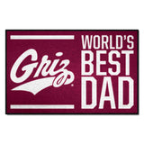 Montana Grizzlies Starter Mat Accent Rug - 19in. x 30in. World's Best Dad Starter Mat