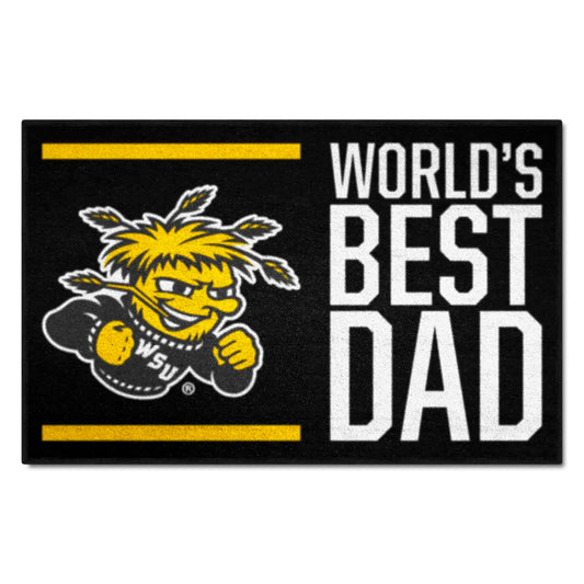 Wichita State Shockers Starter Mat Accent Rug - 19in. x 30in. World's Best Dad Starter Mat