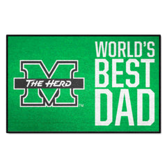 Marshall Thundering Herd Starter Mat Accent Rug - 19in. x 30in. World's Best Dad Starter Mat - Marshall