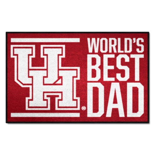 Houston Cougars Starter Mat Accent Rug - 19in. x 30in. World's Best Dad Starter Mat