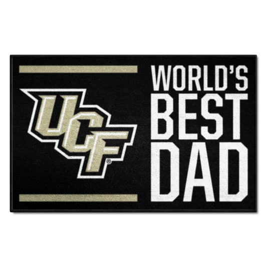 Central Florida Knights Starter Mat Accent Rug - 19in. x 30in. World's Best Dad Starter Mat