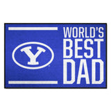 BYU Cougars Starter Mat Accent Rug - 19in. x 30in. World's Best Dad Starter Mat