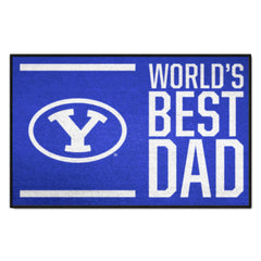 BYU Cougars Starter Mat Accent Rug - 19in. x 30in. World's Best Dad Starter Mat