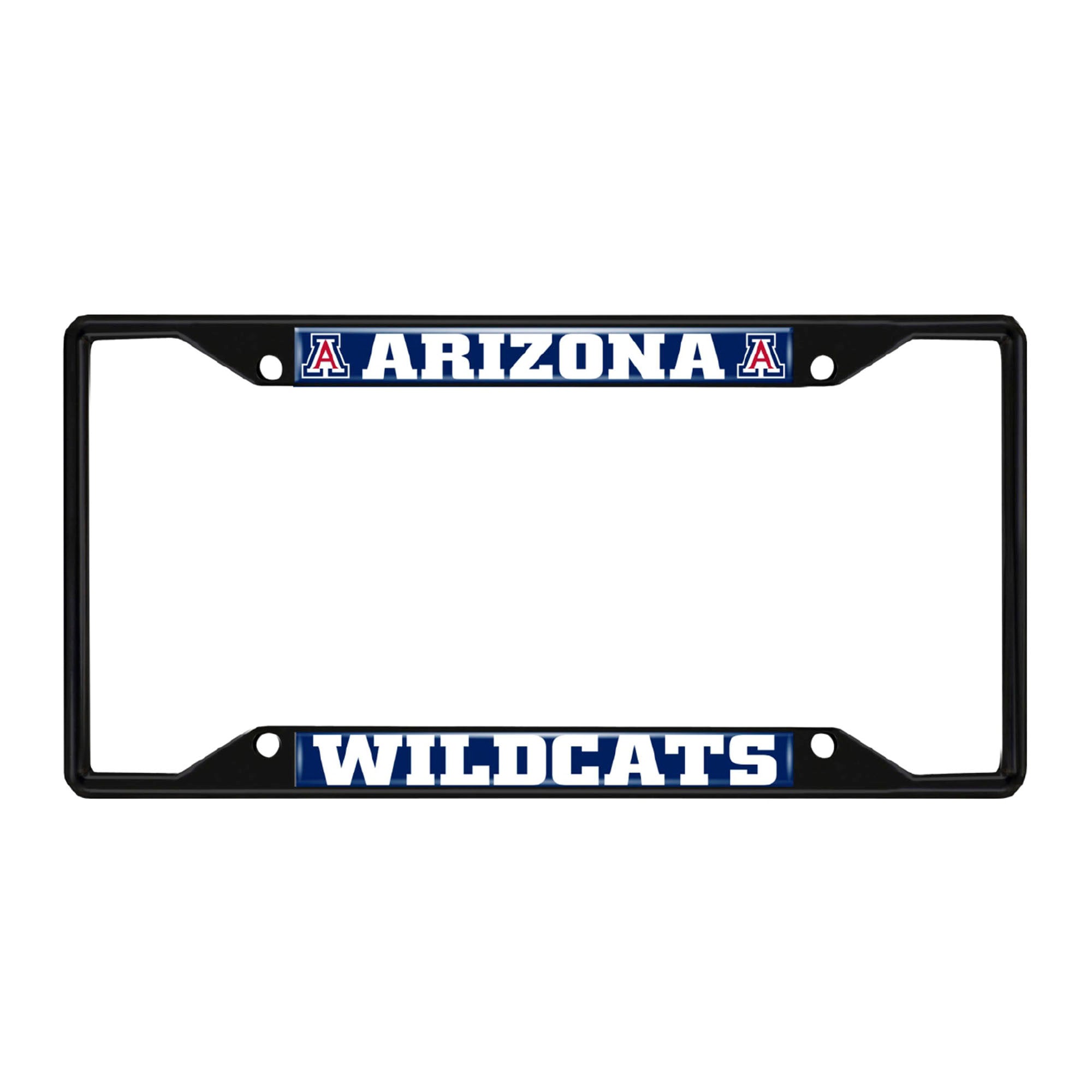 Arizona Wildcats Metal License Plate Frame Black Finish