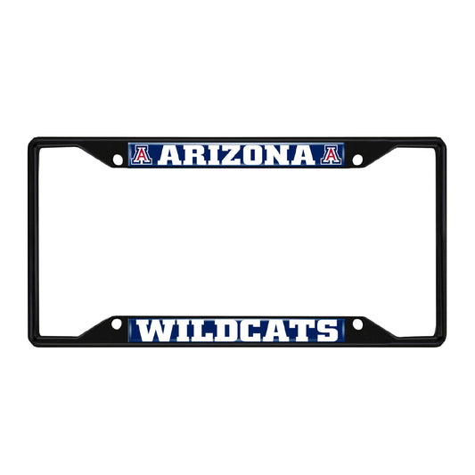 Arizona Wildcats Metal License Plate Frame Black Finish