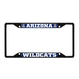 Arizona Wildcats Metal License Plate Frame Black Finish