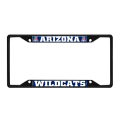 Arizona Wildcats Metal License Plate Frame Black Finish