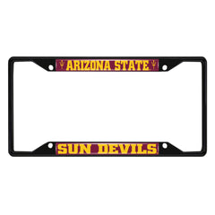 Arizona State Sun Devils Metal License Plate Frame Black Finish