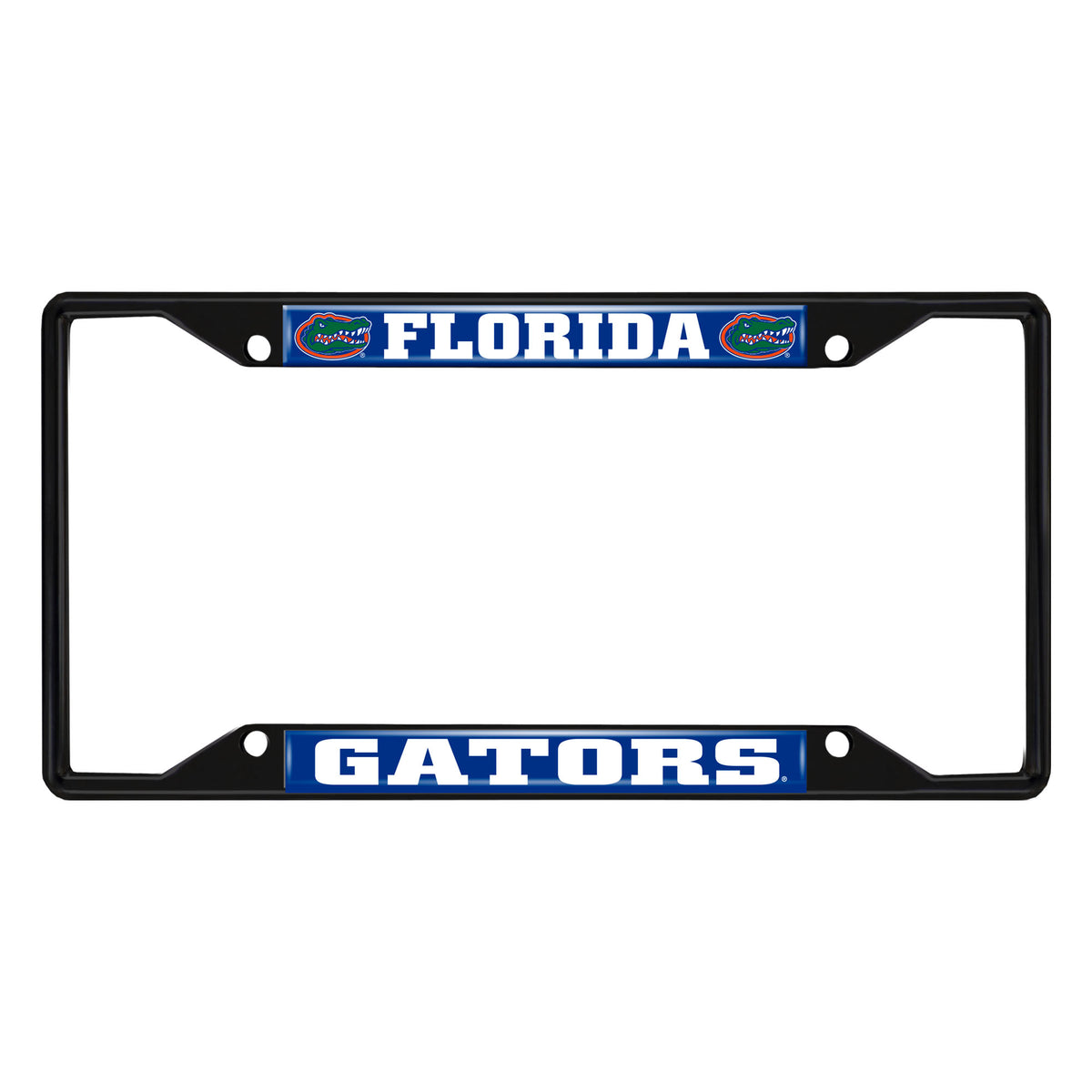 Florida Gators Metal License Plate Frame Black Finish