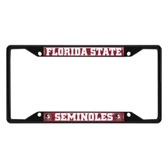 Florida State Seminoles Metal License Plate Frame Black Finish