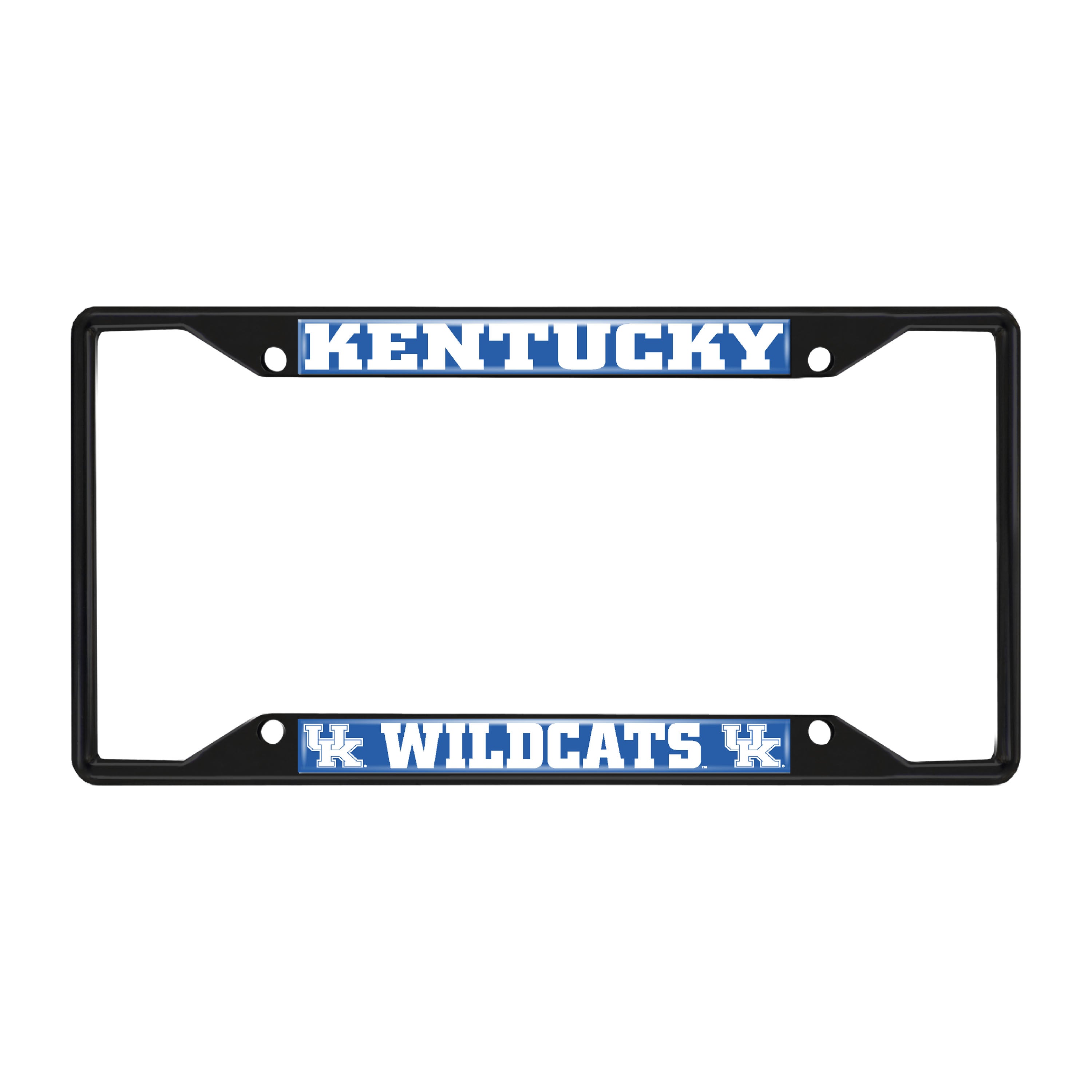 Kentucky Wildcats Metal License Plate Frame Black Finish