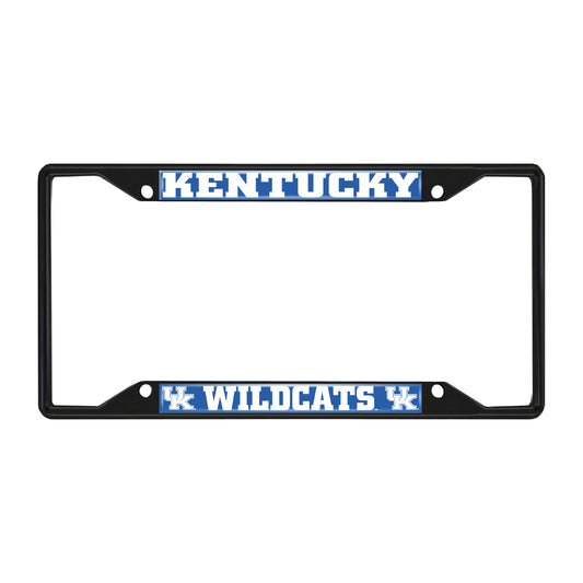 Kentucky Wildcats Metal License Plate Frame Black Finish