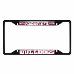 Mississippi State Bulldogs Metal License Plate Frame Black Finish