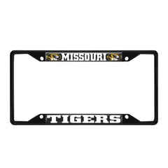 Missouri Tigers Metal License Plate Frame Black Finish