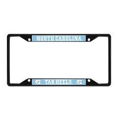 North Carolina Tar Heels Metal License Plate Frame Black Finish