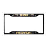 Purdue Boilermakers Metal License Plate Frame Black Finish