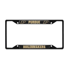 Purdue Boilermakers Metal License Plate Frame Black Finish