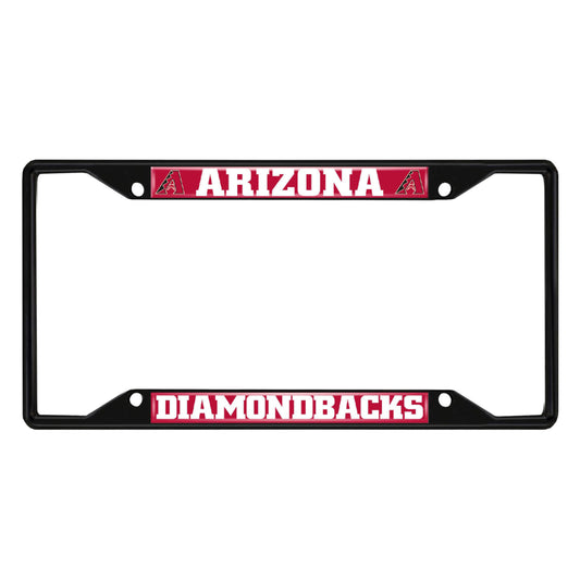 Arizona Diamondbacks Metal License Plate Frame Black Finish