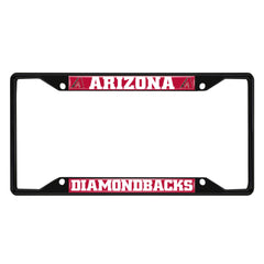 Arizona Diamondbacks Metal License Plate Frame Black Finish