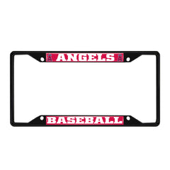 Los Angeles Angels Metal License Plate Frame Black Finish