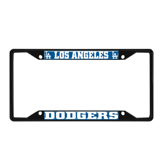 Los Angeles Dodgers Metal License Plate Frame Black Finish