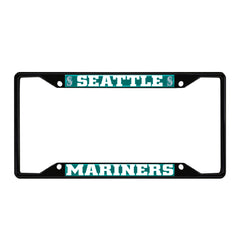 Seattle Mariners Metal License Plate Frame Black Finish