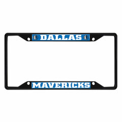 Dallas Mavericks Metal License Plate Frame Black Finish - Dallas Mavericks