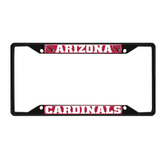 Arizona Cardinals Metal License Plate Frame Black Finish