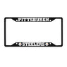 Pittsburgh Steelers Metal License Plate Frame Black Finish