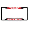 Tampa Bay Buccaneers Metal License Plate Frame Black Finish