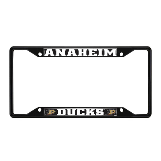 Anaheim Ducks Metal License Plate Frame Black Finish