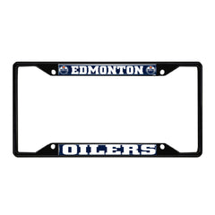 Edmonton Oilers Metal License Plate Frame Black Finish