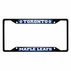 Toronto Maple Leafs Metal License Plate Frame Black Finish