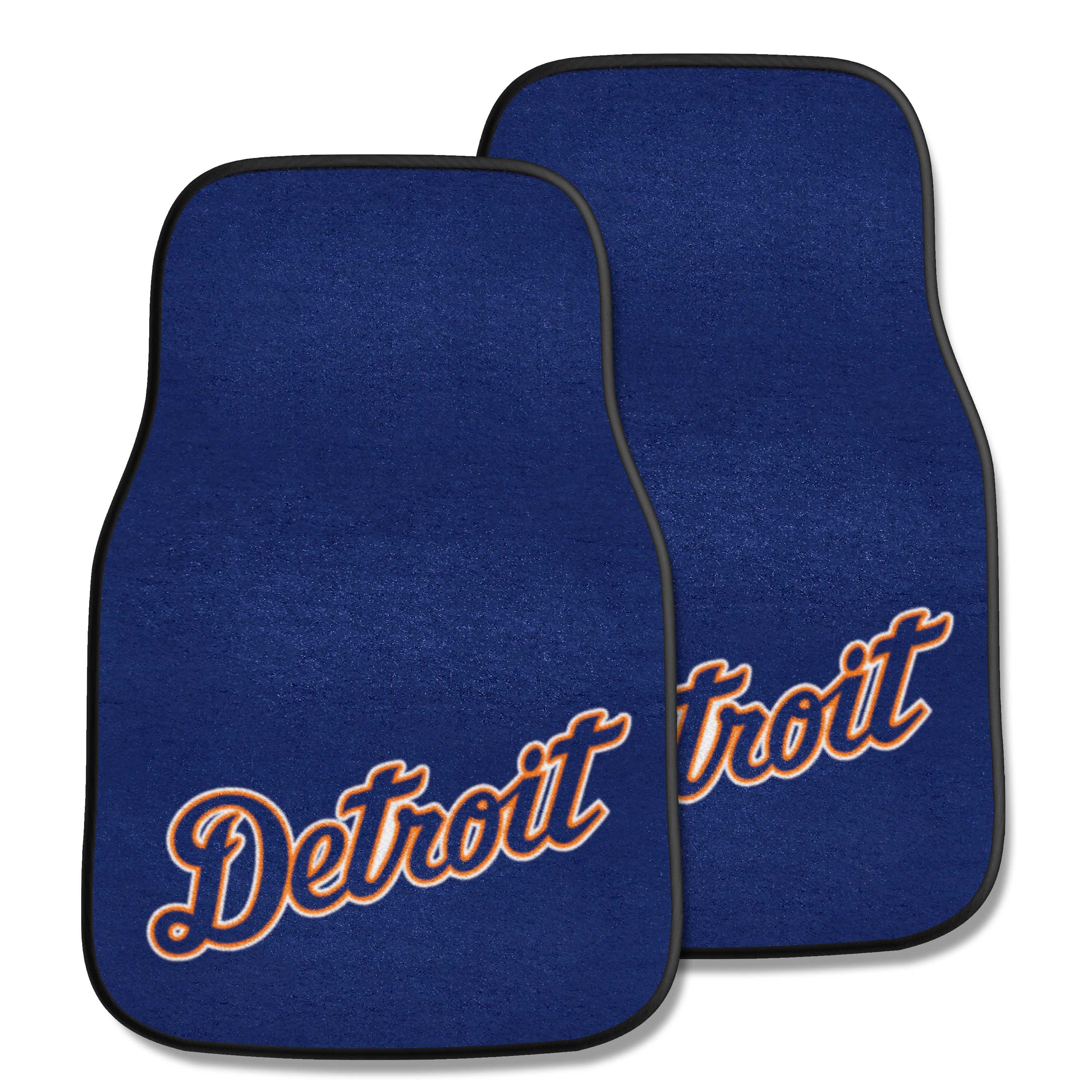 Detroit Tigers Front Carpet Car Mat Set - 2 Pieces