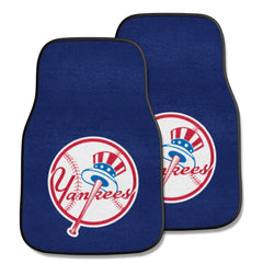 New York Yankees Front Carpet Car Mat Set - 2 Pieces