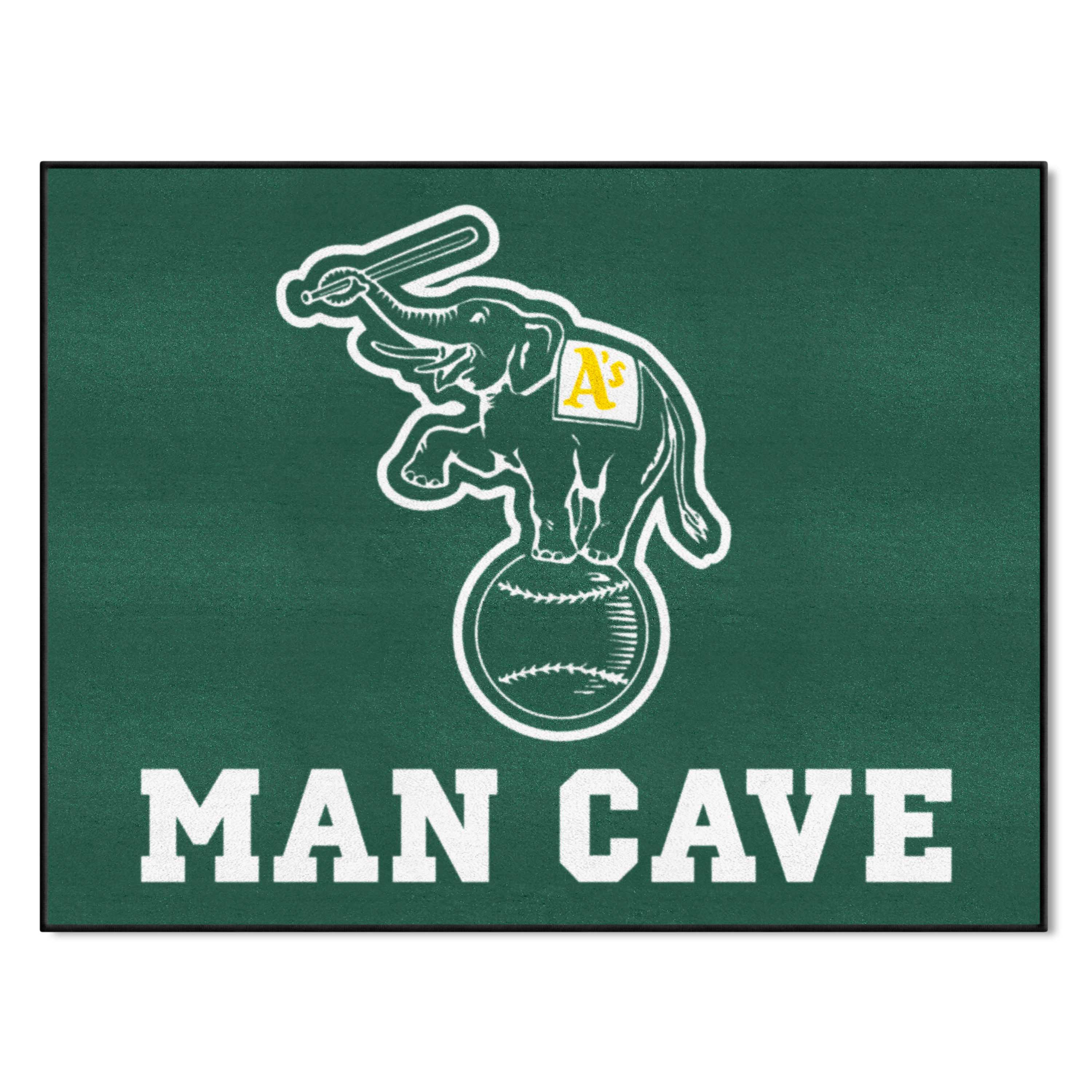 Oakland Athletics Man Cave All-Star Rug - 34 in. x 42.5 in.