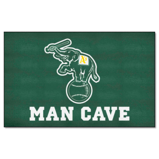 Oakland Athletics Man Cave Ulti-Mat Rug - 5ft. x 8ft.