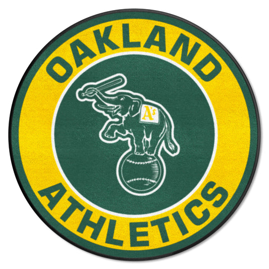 Oakland Athletics Roundel Rug - 27in. Diameter - Oakland Athletics