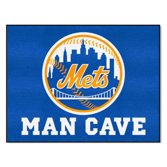 New York Mets Man Cave All-Star Rug - 34 in. x 42.5 in.