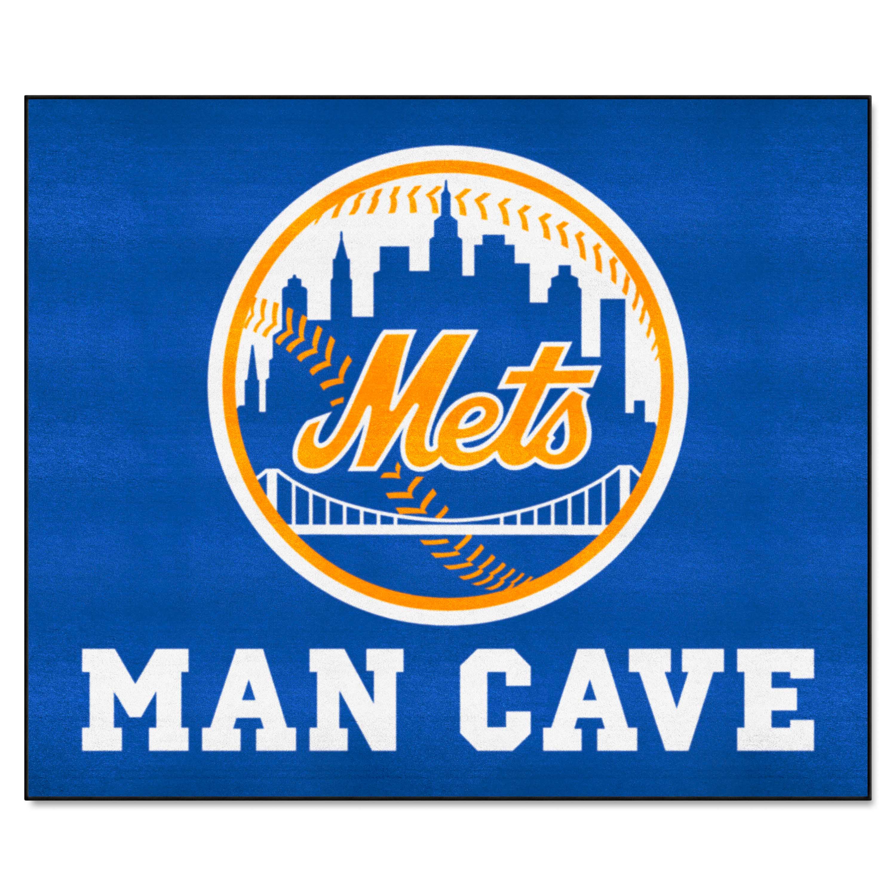 New York Mets Man Cave Tailgater Rug - 5ft. x 6ft.