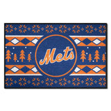 New York Mets Holiday Sweater Starter Mat Accent Rug - 19in. x 30in.