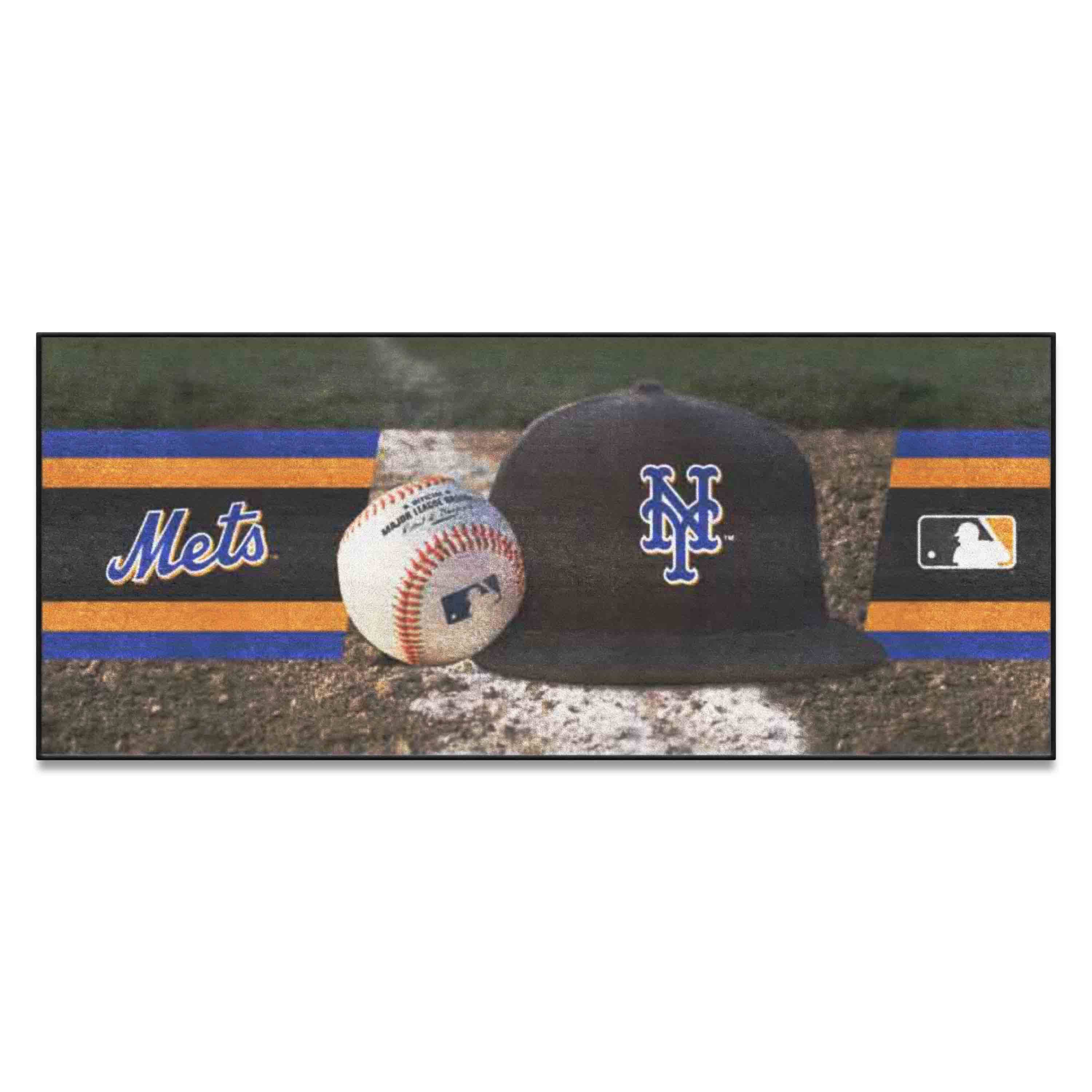 New York Mets Baseball Runner Rug - 30in. x 72in. - New York Mets