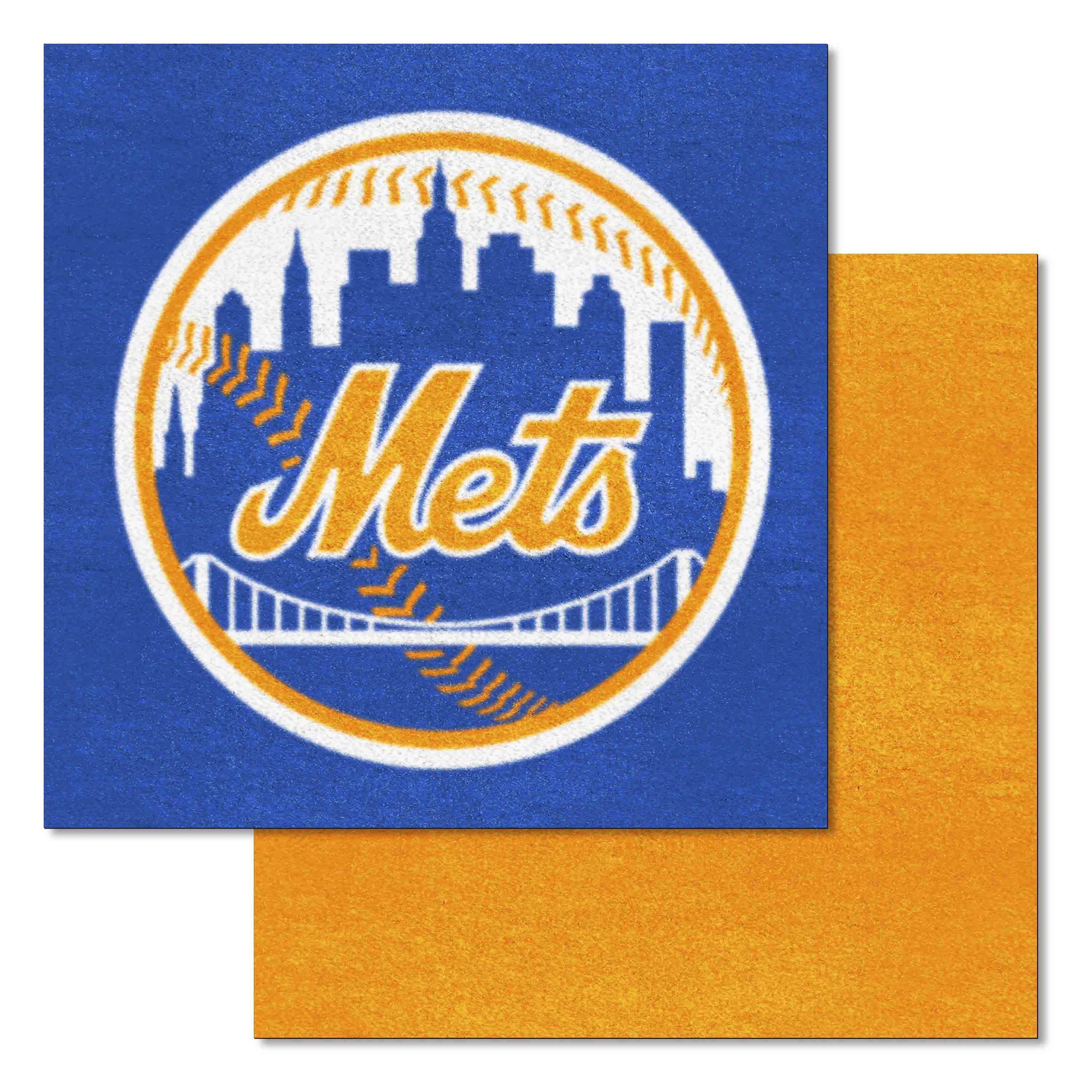 New York Mets Team Carpet Tiles - 45 Sq Ft.